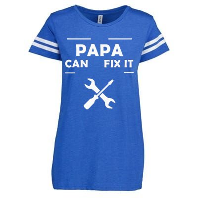 If Papa Cant Fix It No One Can Enza Ladies Jersey Football T-Shirt