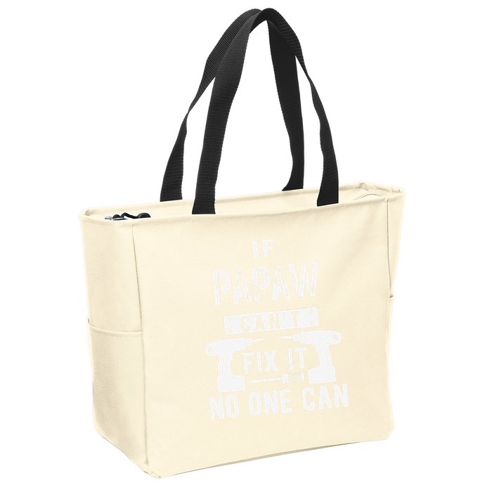 If Papaw Can't Fix It No One Can Grandpa Zip Tote Bag