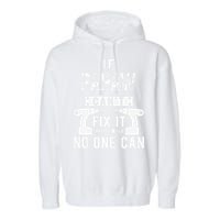 If Papaw Can't Fix It No One Can Grandpa Garment-Dyed Fleece Hoodie