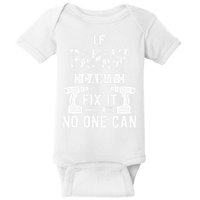 If Papaw Can't Fix It No One Can Grandpa Baby Bodysuit
