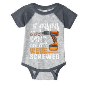 If Papa Can't Fix It We're Screwed Gift Infant Baby Jersey Bodysuit