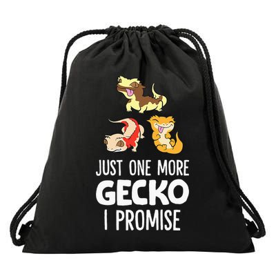 I Promise Crested Gecko Owner Just One More Crested Gecko Drawstring Bag