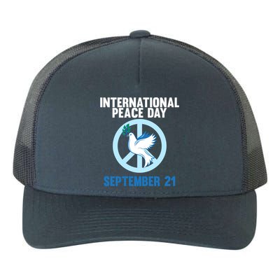 International Peace Day Earth World Peace Day Lover Graphic Gift Yupoong Adult 5-Panel Trucker Hat