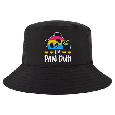 Im Pan Duh Cute Animal Panda Pansexual Flag Queer Pansexual Cute Gift Cool Comfort Performance Bucket Hat