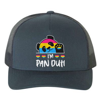 Im Pan Duh Cute Animal Panda Pansexual Flag Queer Pansexual Cute Gift Yupoong Adult 5-Panel Trucker Hat