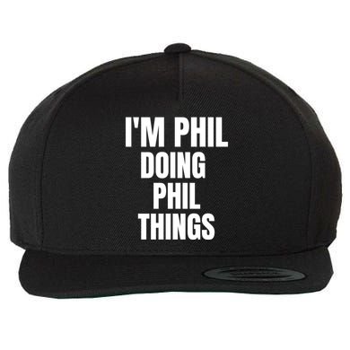 IM Phil Doing Phil Things Wool Snapback Cap