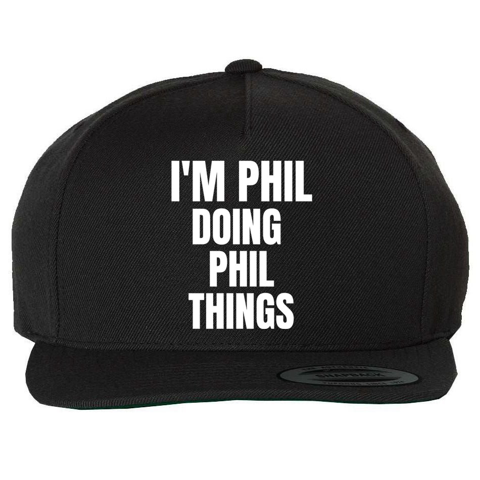 IM Phil Doing Phil Things Wool Snapback Cap