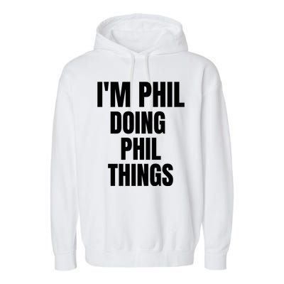 IM Phil Doing Phil Things Garment-Dyed Fleece Hoodie