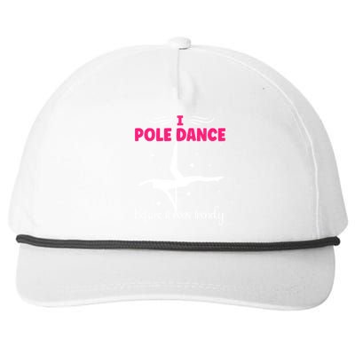 I Pole Dance Before It Was Trendy Pole Dancing Pole Dancer Gift Snapback Five-Panel Rope Hat