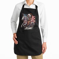 Indigenous Peoples Day 4th Of July Native American Day Flag Indian Riding Horse Apron