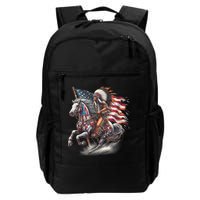 Indigenous Peoples Day 4th Of July Native American Day Flag Indian Riding Horse Backpack