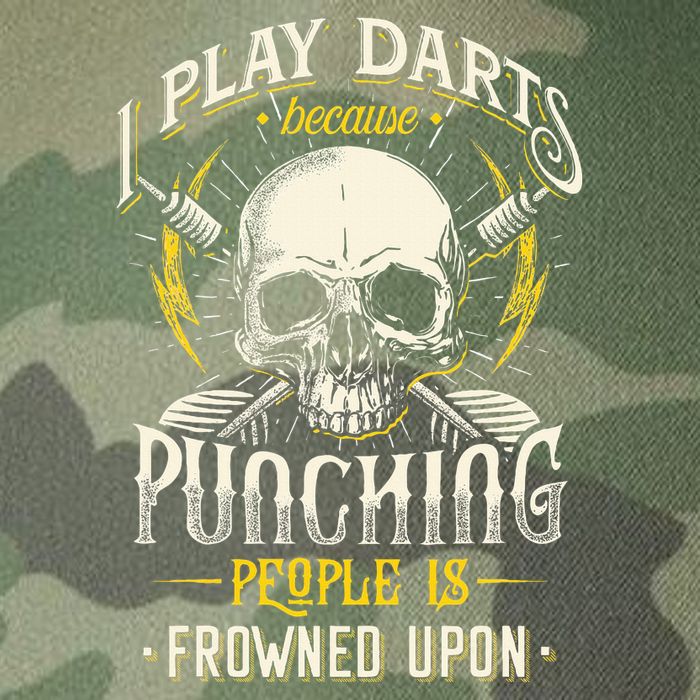 I Play Darts Because Punching People Is Frowned Upon Legacy Tie Dye Trucker Hat