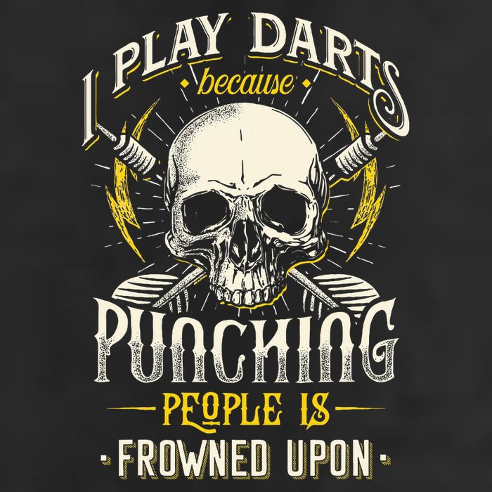 I Play Darts Because Punching People Is Frowned Upon Golf Towel