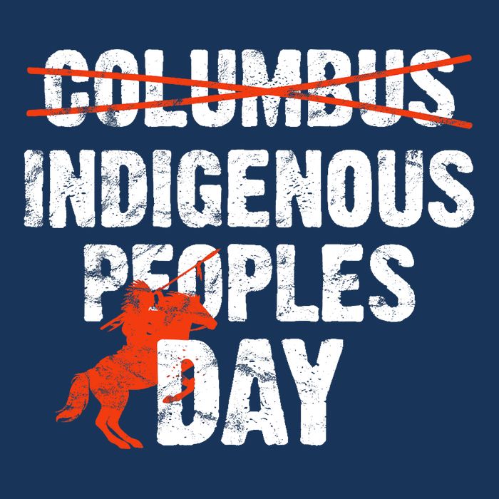 Indigenous Peoples Day Not Columbus Day Native Indian 7 Panel Mesh Trucker Snapback Hat
