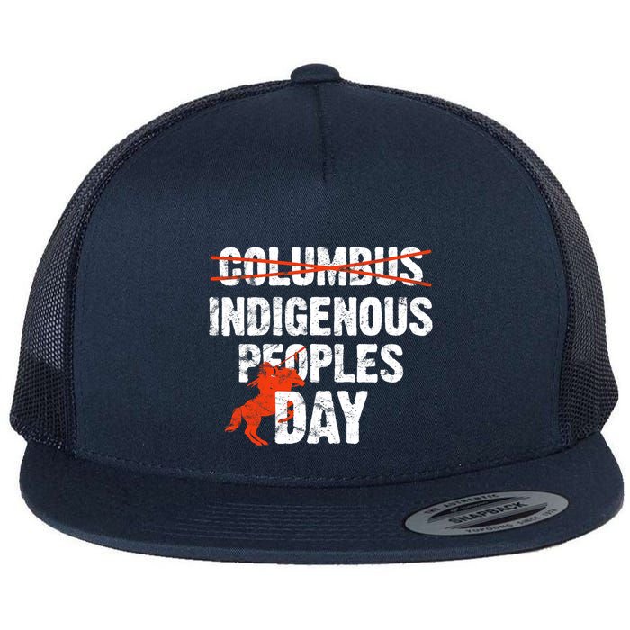 Indigenous Peoples Day Not Columbus Day Native Indian Flatbill Hat