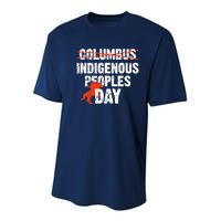 Indigenous Peoples Day Not Columbus Day Native Indian Youth Performance Sprint T-Shirt