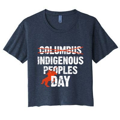 Indigenous Peoples Day Not Columbus Day Native Indian Crop Top