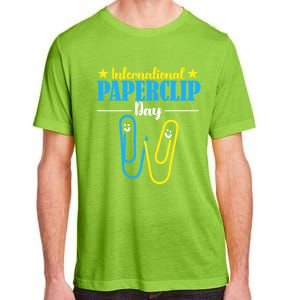 International Paperclip Day 29th May Papeclip Day Gift Adult ChromaSoft Performance T-Shirt