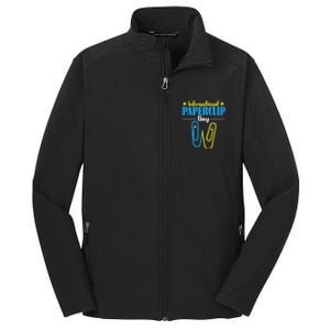 International Paperclip Day 29th May Papeclip Day Gift Core Soft Shell Jacket