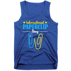 International Paperclip Day 29th May Papeclip Day Gift Tank Top