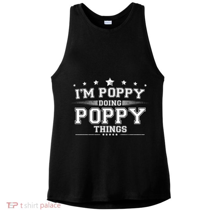 Im Poppy Doing Poppy Things Ladies PosiCharge Tri-Blend Wicking Tank