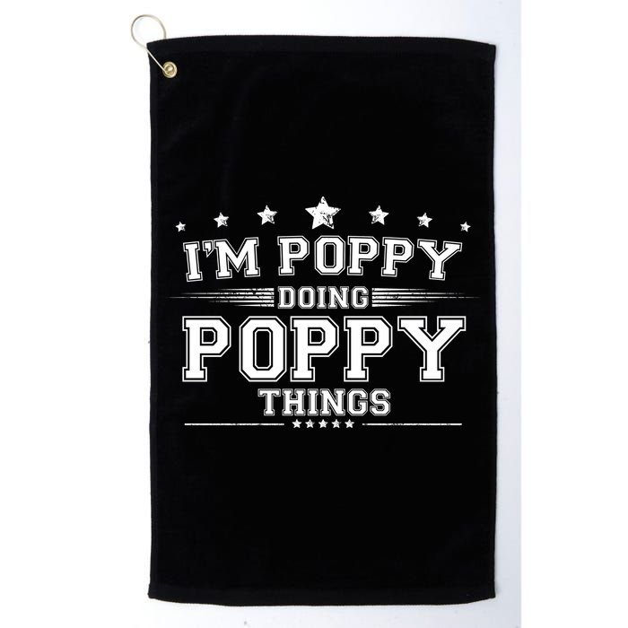 Im Poppy Doing Poppy Things Golf Towel