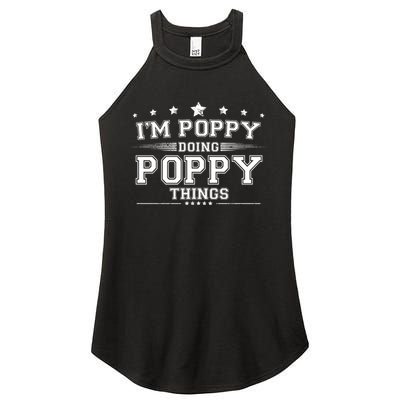 Im Poppy Doing Poppy Things Women's Perfect Tri Rocker Tank