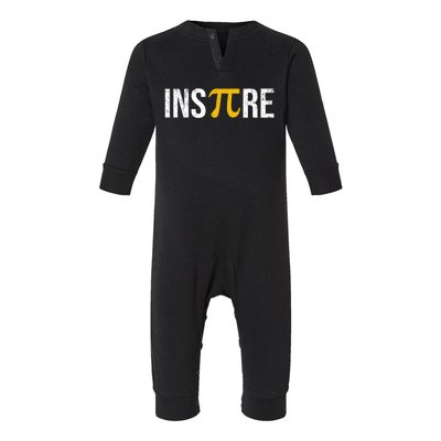 Inspire Pi Day 3 14 Math National Pi Day For Student Teacher Funny Gift Infant Fleece One Piece