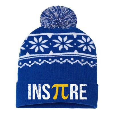 Inspire Pi Day 3 14 Math National Pi Day For Student Teacher Funny Gift USA-Made Snowflake Beanie