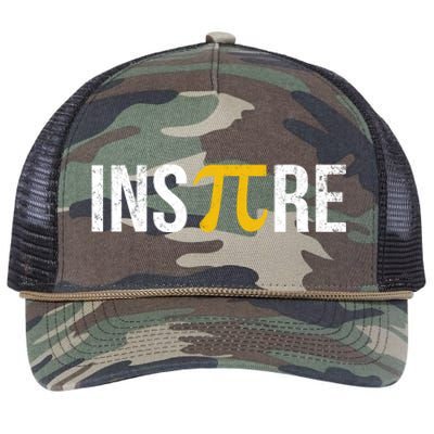 Inspire Pi Day 3 14 Math National Pi Day For Student Teacher Funny Gift Retro Rope Trucker Hat Cap