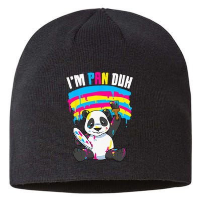 I'm Pan Duh Panda Pansexual Pride Rainbow LGBT Sustainable Beanie