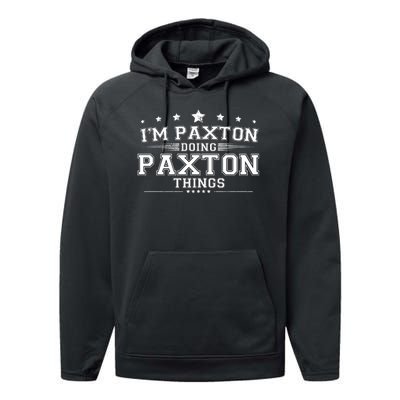 Im Paxton Doing Paxton Things Performance Fleece Hoodie