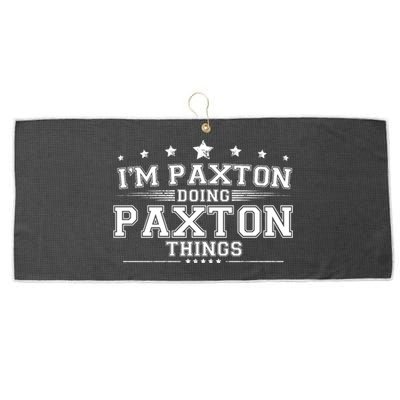 Im Paxton Doing Paxton Things Large Microfiber Waffle Golf Towel