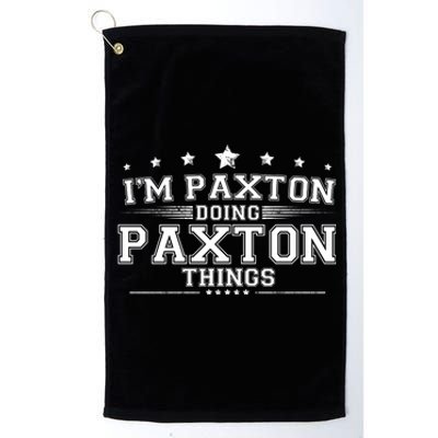 Im Paxton Doing Paxton Things Platinum Collection Golf Towel