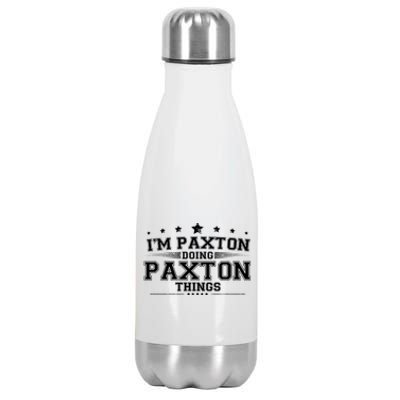 Im Paxton Doing Paxton Things Stainless Steel Insulated Water Bottle