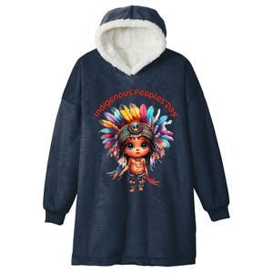 Indigenous PeopleS Day Celebration Hooded Wearable Blanket