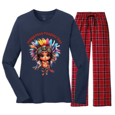 Indigenous PeopleS Day Celebration Women's Long Sleeve Flannel Pajama Set 