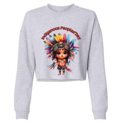 Indigenous PeopleS Day Celebration Cropped Pullover Crew