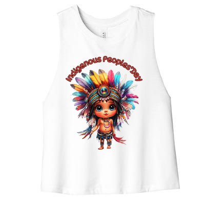 Indigenous PeopleS Day Celebration Women's Racerback Cropped Tank