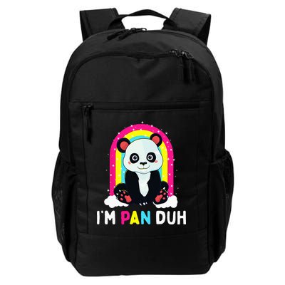 I'm Pan Duh Pansexual Pride Panda Rainbow Flag LGBT Gift Backpack