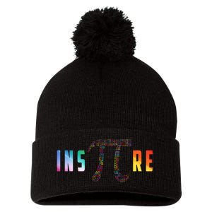 Inspire Pi Day Pom Pom 12in Knit Beanie