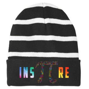 Inspire Pi Day Striped Beanie with Solid Band