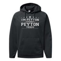 Im Peyton Doing Peyton Things Performance Fleece Hoodie