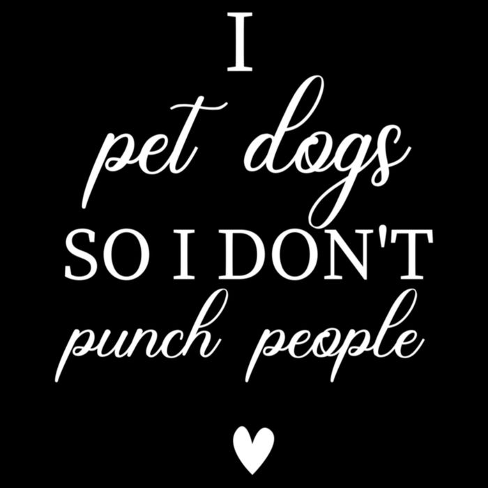 I Pet Dogs So I DonT Punch People Funny Dog Lover Cooling Performance Crew T-Shirt