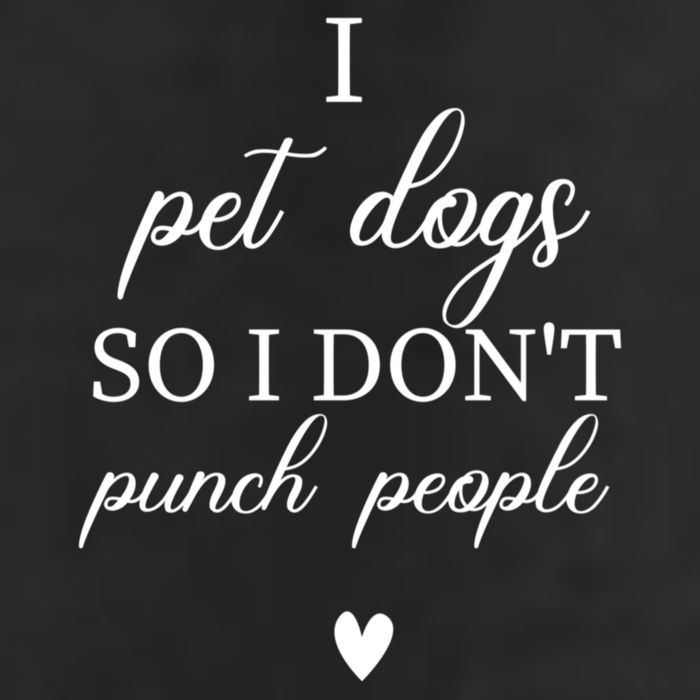I Pet Dogs So I DonT Punch People Funny Dog Lover Adult Drive Performance Visor