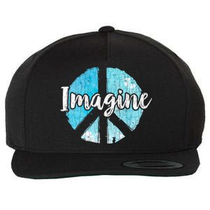 International Peace Day Imagine Funny Love World Graphic Gift Wool Snapback Cap