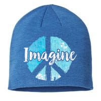 International Peace Day Imagine Funny Love World Graphic Gift Sustainable Beanie