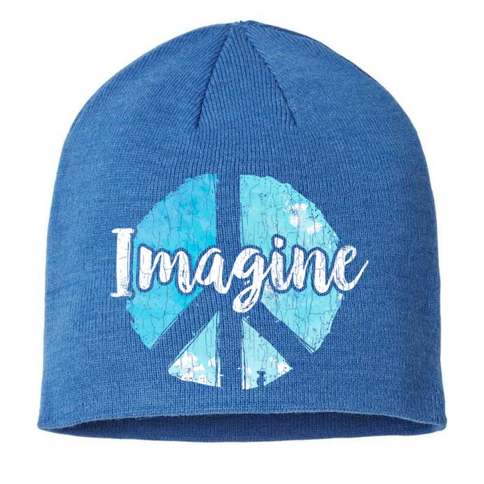 International Peace Day Imagine Funny Love World Graphic Gift Sustainable Beanie