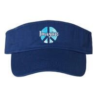 International Peace Day Imagine Funny Love World Graphic Gift Valucap Bio-Washed Visor