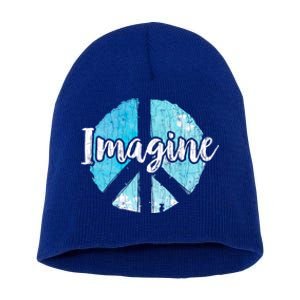 International Peace Day Imagine Funny Love World Graphic Gift Short Acrylic Beanie